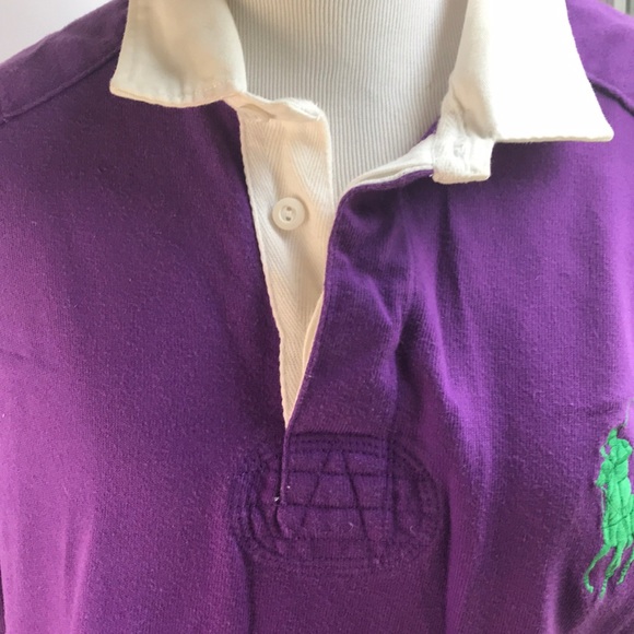 Men’s large Ralph Lauren polo rugby purple - Picture 3 of 7
